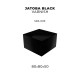 80 x 80 x 50 Jatoba Wood Base for Miniatures (Black Varnish)