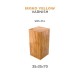 35 x 35 x 70 Iroko Wood Base for Miniatures (Yellow Varnish)