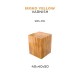 40 x 40 x 50 Iroko Wood Base for Miniatures (Yellow Varnish)