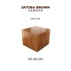 60 x 60 x 50 Jatoba Wood Base for Miniatures (Brown Varnish)