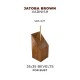 35 x 35 Jatoba Wood Base for Busts (Brown Varnish, Bevel 75)