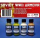 Acrylic Lacquer Paint Set - WWII Soviet Armour Colour (4x 30ml)