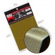 1/12 Carbon Fiber Decals - Kevlar Basket Weave Yellow on Black