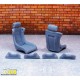 1/24 1/25 Seats &quot;Singer Style&quot; #2 (2pcs, 3D printed)