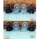 1/24 1/25 18&quot; Axis Se7en Wheels w/Nankang Tyres #1 for Tamiya/Fujimi/Aoshima kits