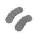 Superfine Scalloped 3000 Grit Pads 32mm (Velcro) x10 for PAB1401-S