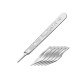 Scalpel Handle No.3 and #10A Blades x5