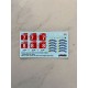 1/24 TOYOTA TS050 Le Mans 24H 18 Option Decal