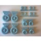 1/35 BRDM-2 Wheels Set with Barum Grip (4 main wheels + 4 support wheels)