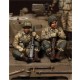 1/35 US Army Airborne Machine Gunner 30 caliber Team for Sherman (2 figures)