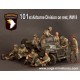 1/35 WWII 101st Airborne Division on Rest (9 figures)