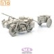 1/16 WWII German KS750 Motorcycle with Sidecar and Trailer