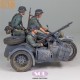 1/16 WWII German KS750 Motorcycle with Sidecar and Troopers
