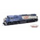 HO Scale 16.5mm QR 1550 Class Diesel Locomotives - Blue #1572 C.1972-89 w/Sound