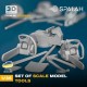 1/35 Tools: Shovel, Workbench, Chainsaw, Hammer, Sledgehammer, Axe (7pcs)