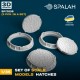 1/35 Manhole Covers / Hatches (3pcs)