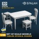 1/35 Table with Stools and Chairs (5pcs)