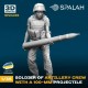 1/35 Soldier of Artillery Crew with 100-mm Projectile