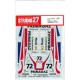 1/24 Porsche 962C "PRIMAGAZ" 1987 LM (LeMans) Decals