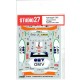 1/24 Peugeot 307WRC #7 "OMV" MONTE-CARLO 2006 Decals for Tamiya kit