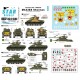 1/35 Decals for M4A3E8 Sherman in Korean War 1950-1953