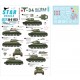 Decals for 1/35 Red Army T-34 m/1943 Mixed Turret Types