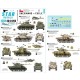 Decals for 1/35 Shermans in Chile. M4A1E9, M50/60, M51 Super Sherman.