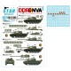 Decal for 1/35 DDR-NVA #2. East Germany - T-54/55 60-80s Large Numbers, National Insignia