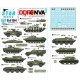 Decal for 1/35 DDR-NVA #3. East Germany - T-72 & AFVs 60-80s Smaller Numbers, Insignia