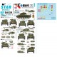 Decals for 1/35 A34 Comet. WWII British markings. 7th and 1th Armoured Divisions