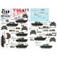 Decals for 1/48 T-55A Cold War. Soviet and Warsaw Pact Markings.