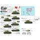 Decals for 1/48 Soviet Red Army T-34-85 Tanks 1944-45
