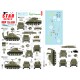 Decals for 1/72 US M4A1 Sherman. 75th-D-Day-Special.Normandy and France in 1944