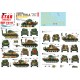 Decals for 1/72 US Pacific Battles - Iwo Jima. USMC M4A3 Sherman