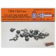 0.5mm Hex Rivets with Round Flange & Raised Head (20pcs) - Perfect on Cam Cover 
