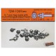 0.7mm Hex Rivets with Round Flange & Raised Head (20pcs) - Perfect on Cam Cover