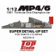 1/12 McLaren Honda MP4/6 1991 Formula One Champion Car Super Detail-up Set for Tamiya kit