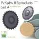 1/35 PzKpfw II Sprockets Set A for Dragon kits