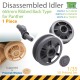 1/35 Disassembled Panther Idler 665mm Ribbed Back Type (1pc) for Dragon