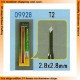 Micro Chisel T2 (2.8x2.8mm)