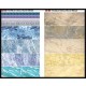 Marble Decals - Blue and Beige w/Ornaments (2x A5/B5-size sheets)