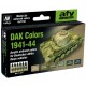 AFV Acrylic Airbrush Paint Set - DAK Colours 1941-1944 (6 x 17ml)