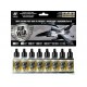 Model Air Acrylic Paint Set - USAF WWII to present Aggressor Squadron Part II (8 x 17ml)