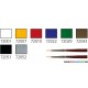 Introduction Game Colour Paint Set I (8 x 17ml, 2 Toray Brushes, Palette, Figure)