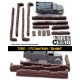 1/72 Sandbags Walls ''Straight" (13 pieces)