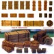 1/35 Universal/Generic Wooden Crates #3 (22pcs, 5 styles)
