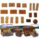 1/35 Universal/Generic Wooden Crates #4 (22pcs, 8 styles)