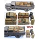 1/35 WWII Bussing Nag/Opel Blitz & German Cargo Truck Load Set #4 (7pcs)
