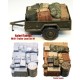 1/35 WWII US M101 3/4 Ton Trailer Load Set #1 for Tamiya/Italeri kit