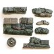 1/35 Sherman Engine Deck & Stowage Set #6 (6 pieces, road wheel Not Included)